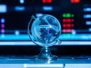 crystal-globe-with-stock-information الاقتصاد اليوم